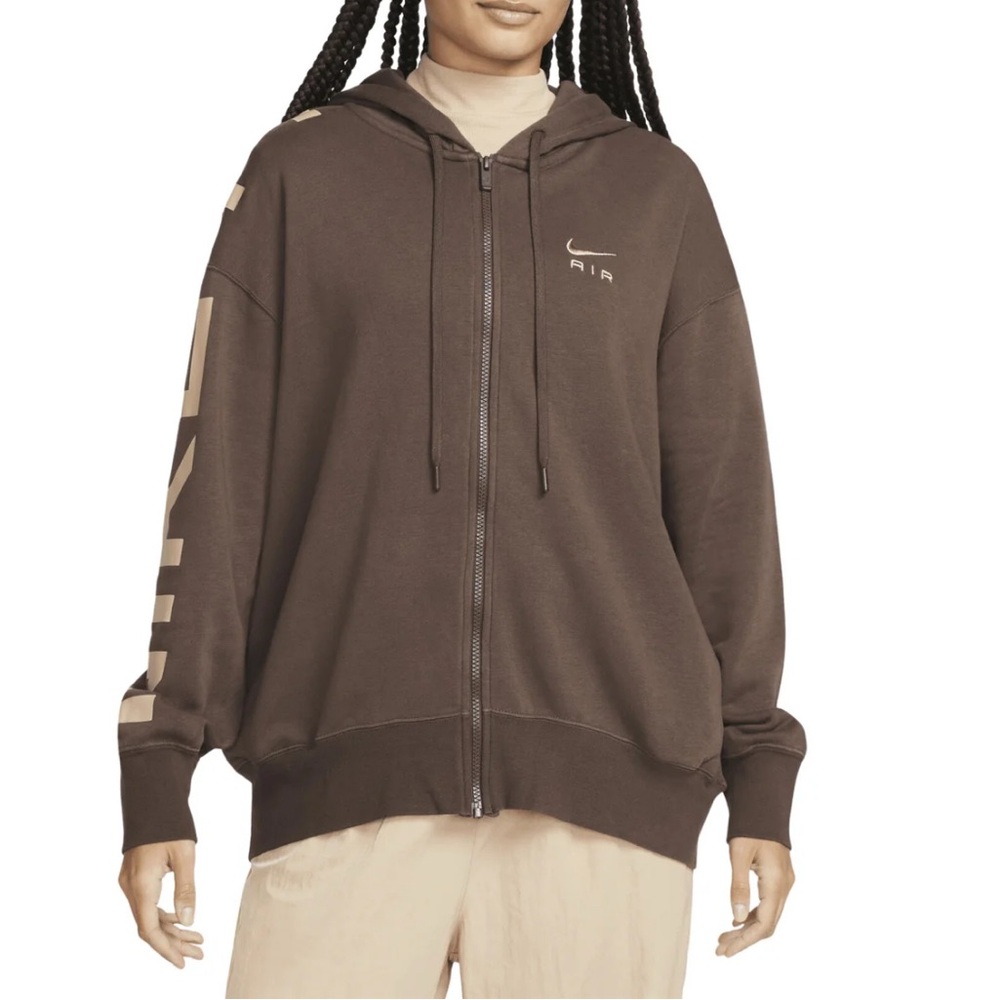 NIKE SPORTSWEAR AIR FLEECE OVERSIZED FULL-ZIP HOODIE